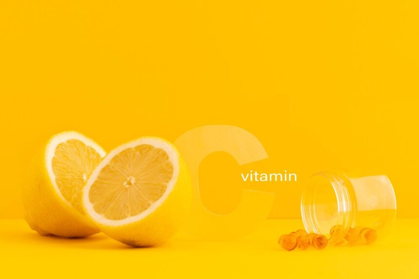 Immagine ritraente vitamina c.