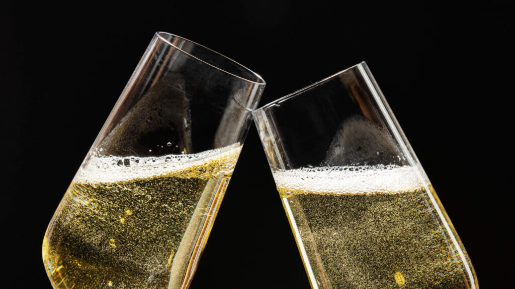 due calici di prosecco